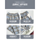 Aiyi-Kleidung plus Samt verdickte Wollplaidhose für Frauen im Herbst Neue loses Weitbein hohen Taillensport- und Freizeithosen 687 Marineblau plus Samt hohe Qualität 2xl 135-150jin [Jin gleich 0,5 kg]