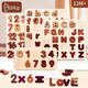 
Prince Mother Numbers and Mother Operations Puzzle toys Children's 1-3-year-old baby wooden three-dimensional early education enlightenment girl boy gift capital letter cognitive puzzle (solid wood without paint)