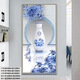 
Miaobei self-adhesive mural entrance entrance decoration painting Chinese living room entrance stickers corridor vertical background wallpaper wardrobe door 671-Golden Avenue Super large: 120cm*240cm