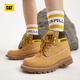 CAT Carter Classic Big Yellow Boots Martin Boots Working Boots Men and Women's Shoes Colorado Outdoor Reinforced Short Boots Shopping Mall Yellow Women 36
