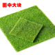 OEMG simulated lawn fake white hair artificial turf micro landscape decoration moss bonsai grassland diy landscaping material 30*30cm large lawn (2 pieces)