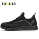 Fumeier Labour Protection Shoes Herren sommer atmungsaktiv nicht rutschfestem Stahlkopf Anti-Schlupf-Anti-Smashing und Anti-PUNKTURE-KEA-Resistente Schutzsicherheitsschuhe Bauweite für Bauschuhe alte Schuhe [professioneller Anti-Schlupfe] Anti-Smashing und Anti-Klumpen 42