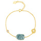 Cuiyingfu Natural A-Grade Jade Blue Water Pixiu S925 Silber eingelegtes Armbandeis Jade Männer und Frauen High-End-Handdress