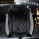 Simu Hibiscus Trendy Marke Slim Letter Jacquard Jacke Europäische Station 2024 Frühling und Herbst Neue große Größe mit Kapuzenjacke Männer 9892 Schwarz L.