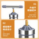 拜杰手动压面机家用手压面条机不锈钢饸烙面条机多功能打面机 银色【带5种模具/可压各种面条】