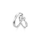 Brez Heartbeat Signal S999 Paar Ring Sterling Silber Eröffnung Verstellbarer Ringgeburtstag Valentinstag Geschenk für Jungen und Freundin 999 Herzschlag Signal Sidelight Paar Ring einstellbarer Live -Balance