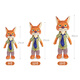 Disney Nick Plush Toy Pillow Doll's Child's Day Cadeaux cadeaux cadeaux cadeaux Girls 'Day Days Girls' Birthday Gifts Gifts No. 12 Crazy Zootopia Nick