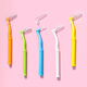 Xiaolu Mama L-shaped interdental brush ssss*20 pack, ultra-fine interdental brush for cleaning teeth, directly hitting deep tartar interdental brush