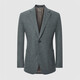 Baoxi Bird Business Casual Single West Coat Wool Formal Clothes West Men's Work Suit EBU227066U Light Silver Gray 44A