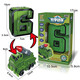 Case Family Toys Grandes juguetes de mecha deformados de los niños Bloques de construcción de educación temprana Niños y niñas 2-6 años 0-9 Combinación de robot digital Gran número 0 Windows Color de ventanas de remolque Caja de color