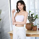 Xin Chen's anti-exposure tube top bra for women, student student's one-piece bra, thin bra, summer, white + white, 2 pieces, one size fits all, 80-140Jin Jin is equal to 0.5 kg