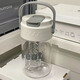 宜乐舒ppsu水杯成人泡茶杯女生高颜值大容量便携式运动杯夏季新款带茶隔 春色绿689ML【配茶隔提手】 1L 杯子+3D贴+杯刷+吸管刷