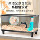 Shantou Lincun Hamster Cage Cheap and Large Acrylic Transparent Cage Golden Bear Special Breeding Box Anti-Bite and Anti-Escape HD Large White + 14 Silky Silent Running Wheels Complete Set + Water Bottle