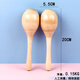 Martillo de arena de madera LU de tres veces instrumento de percusión temprana Bola de arena para niños Martillo de arena de arena de arena para niños de tres colores (1 par)
