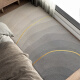 Star night bedroom imitation cashmere bedside blanket anti-fall and anti-slip living room bay window carpet thickened long plush bedside blanket no-wash round ripple - warm bedside 120*160CM