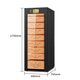 Bulldog cigar cabinet, constant temperature and humidity control, tomato cultivation, ammonia removal, cedar wood bare cultivation box, variable frequency compressor, moisturizing, red wine cabinet, high-end bulldog large capacity fingerprint lock WiFiVC528 VC528PLUS black with fingerprint password lock WiFi
