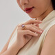 Queen of Pearls Elegant 13-13.5mm Purple Freshwater Pearl Ring Live Ring for Women Birthday Gift