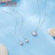 Lukfook Jewelry Platinum 950 shell platinum necklace set with extension chain as a gift Price L19TBPN0004 1.99 grams (including labor cost 285 yuan)