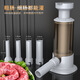 Rice harvesting sausage machine, household manual sausage machine, sausage machine, sausage casing filling tool, canned sausage artifact, coffee color - with 4 tubes