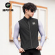 Rock Brothers Windproof Cycling Vest Road Bike Fleece Warm Vest Jacket Top Men and Women Autumn and Winter Black L