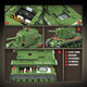 
Chinese Building Block Military Series BT-7 Light Tank Land War Overlord Particle Plug Plug Model Children's Toy Gift 100239 KV-2 Heavy Tank 1180 Particles