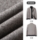 MONTAGUT Autumn and Winter Men's Business Padded Jacket Twill Warm Casual Stand Collar Jacket Off-White 54