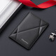 WILLIAMPOLO Paul card holder men's compact high-end anti-degaussing men's card holder genuine cowhide document bag driver's license leather case black