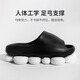 
Jiayi Slippers Men and Women Summer Home Shoes Thick Sole Soft Slippers Home Bathroom Mopping Chocolate 44-45JY2366
