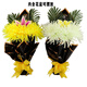 Zi Jiafu p fake flowers, silk flowers, chrysanthemums, sacrifices, Qingming grave sweeping, dragon claw chrysanthemums, holding flowers for visiting graves, placing cemetery chrysanthemums, wealth holding flowers, yellow + white 1 bunch