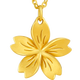 Saturday Fu 5G Craftsmanship Pure Gold Necklace Pendant for Women Cherry Blossom Price A0610856 About 4.21g 40+5cm Gift