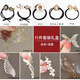 Gunai high-end hairpins for the back of the head 2025 new hairpins, headwear, headbands, women's high-end light luxury hairbands, rubber bands, small grabbers, romantic butterfly hair accessories gift box