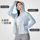 Camel (CAMEL) original yarn ice-sensing quick-drying breathable eva hat brim women's sun protection clothes 724BZ0L0004 Piaomiao Blue XL