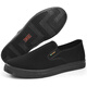 3515 Traditional cloth shoes breathable dad shoes casual rubber soft sole old Beijing cloth shoes men's work shoes black 43