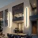 Jiliguala Minimalistische Wandleuchte im Freien Wasser Villa Innenhaut LED -LED -Streifen im Freien im Innengang in der Außenpalette 9227 Regenfisch Modell 9227240 cm Neutral Licht 77W
