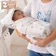 Xiqinbao baby cotton swaddle quilt, anti-jump quilt, newborn sleeping bag, baby anti-kick quilt (Sky City)