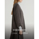 ELLE shopping mall same style 100% sheep wool dark brown suit jacket for women 2024 winter new niche top dark brown S