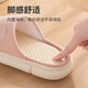 Jieliya-Leinenruhrschuhe für Frauen im Sommer im Sommer und zu Hause nicht rutschfeindliche, atmungsaktive Vier-Jahreszeiten japanische Baumwollwäschelrussschuhe für Männer Sommer Pink 38-39 (geeignet für Größen 37-38)