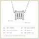 CHINA GOLD PT950 small waist platinum pendant for women, a birthday gift for your girlfriend and wife, about 2.4g (free silver chain)
