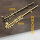 Wenshi European and Chinese door copper bolts, antique garden door locks, door buckles, sky gate bolts, extended wooden door copper door bolts, length 30cm, plug rod thick, 13mm copper color