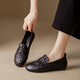 Kanglibi genuine leather soft sole mother shoes single shoes middle-aged and old comfortable and not tired leather shoes middle-aged and old young and non-slip women's shoes spring and autumn style 677 hole style black breathable and not grinding feet 39