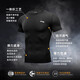 Li Ning fitness suit men's short-sleeved T-shirt tights sports high-elastic running basketball vest equipment compression training suit tight short-sleeved [standard white] L