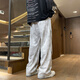 Foss Phil Casual Hosen für Jungen Frühling und Sommer American High Street Dirty Hosen gerade lose Sport mit weit langen Hose für Männer SS-716 Gray XL