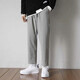 Xuan Laiya casual pants for men's spring and summer new draped suit pants Korean style trendy loose straight pants for youth sports nine-point pants Black XL [Suggested 120-130Jin [Jin equals 0.5 kg]]

