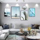
Mohu (mohu) living room decoration painting sofa background wall mural modern simple landscape landscape painting TV wall high-end new style hanging paintings seaside landscape 15935 (including wall clock) tempered crystal porcelain large combination - black frame