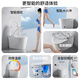 VOCO Toilettes intelligentes sans limite de pression d'eau Siphon Instant Hot Double Waterway Wajia Murale de salle de bain Rine arrière entièrement automatique Toilet 826S Version simple [Pas de nettoyage et de séchage] avec réservoir d'eau Rine murale / rangée arrière