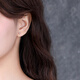 缔晶999足银耳钉女小巧养耳洞银耳棒睡觉免摘不易过敏耳环2025年新款 适合养耳洞的耳钉【4对装】Z681