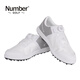 
Number Golf Men's Sports Shoes Lightweight, Breathable, Comfortable, Anti-slip, Wear-resistant, Spike-free Golf Shoes Men's Shoes White 673 26.5(43)