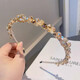 Diebar de diario de cristal Kamalen Diadema hecha a mano Cabello prensado Cabello de hada para la cabeza de cabeza de cabello Mujeres de alta gama 2025 Accesorios para el cabello Regalo de cumpleaños para mujeres con dientes blancos con dientes