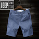 Jeep Spirit Stretch Casual Shorts Herren Sommer dünner Gürtel rein. Cotton Fünf-Punkte-Hosen-Männer-Schlanke Hose mit mittlerer Hose Licht Grau-9909 Modelle + Militärgrün/9909 Modelle 34 (140-160jin [Jin entspricht ca. 0,5 kg])