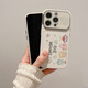 Lutuzer DEERWALK hollow mirror SpongeBob iPhone 16 mobile phone case suitable for Apple 14/13promax lens film 12 soft shell 15pro cute cartoon new model full-inclusive anti-fall hollow mirror - SpongeBob iPhone 16 Pro